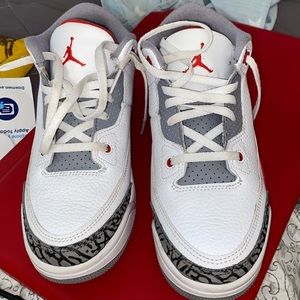 Slightly worn Jordan’s.